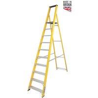 Lyte Fibreglass 2.74m 10 Step Platform Step Ladder (972FG)