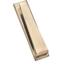 Hardware Solutions Door Knocker Contemporary Antique Brass 40mm x 165mm (972KK)