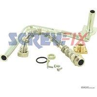 Vaillant 0020046863 Gas Pipe with 2-Screw Holes & Bent Bracket (972TG)