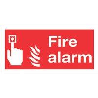 Essentials Non Photoluminescent "Fire Alarm" Signs 100mm x 200mm 50 Pack (97362)
