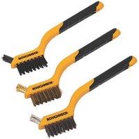 Roughneck Mini Wire Brush Set 3 Pieces (973JF)