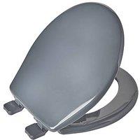 Bemis York Soft-Close Toilet Seat Thermoplastic Grey (973JP)