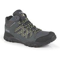 Regatta Edgepoint Mid-Walking Size 12 Briar/Lime Punch Waterproof Non Safety Work Boots (973JW)
