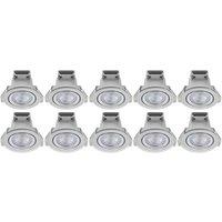 LAP Ubertas Tilt LED Lights Polished Chrome 4W 450lm 10 Pack (973RE)