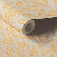LickPro Yellow Botanical 06 Wallpaper Roll 52cm x 10m (974KT)