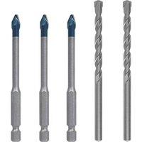 Bosch Expert HEX-9 Hard Ceramic Tile Drill Bit Set 5 Pieces (974RR)