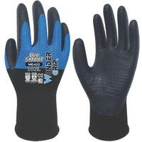 Wonder Grip WG-422 Bee-Smart General Handling Gloves Black/Blue X Large (974VJ)