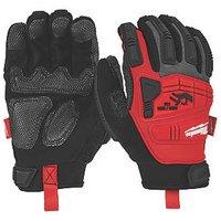 Milwaukee Impact Demolition Gloves Black/Red X Large (975GC)