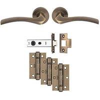 Carlisle Brass Sines Door Handle Pair Antique Brass (975JA)