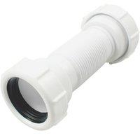 Flomasta Flexible Compression Waste Pipe White 40-43mm x 157-242mm (975JN)