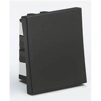 Knightsbridge Wide Rocker 20AX 2-Way Modular Light Switch Black (976PX)