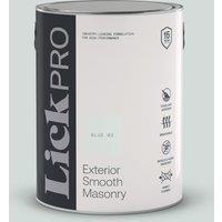 LickPro 5Ltr Smooth Blue 02 Masonry Paint (976TM)