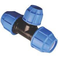 FloPlast MDPE Compression Reducing Tee 32mm x 25mm x 32mm (9772F)