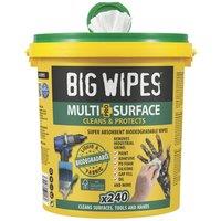 Big Wipes Multi-Surface Bio Wipes White 240 Pack (977JF)