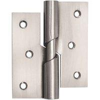 Smith & Locke Satin Nickel Rising Butt Hinges LH 75mm x 71mm 2 Pack (978PY)