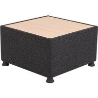 TC Group Glacier Square Modular Table Charcoal/Black 620mm x 370mm (978TT)