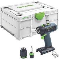 Festool T 18+3-Basic 18V Li-Ion Airstream Li-High Power Brushless Cordless Drill Driver - Bare (979HN)