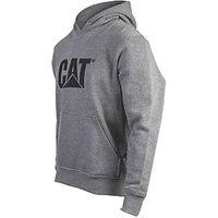 CAT Trademark Hooded Sweatshirt Heather Grey Medium 38-40" Chest (979VF)