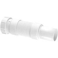 McAlpine Flexcon6 Flexible Waste Pipe Fitting White 40mm x 210mm (9808V)