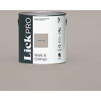 LickPro Max+ 2.5Ltr Taupe 01 Matt Emulsion Paint (980JY)
