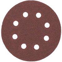 Flexovit A203F 60 / 80 / 120 Grit 8-Hole Punched Multi-Material Sanding Discs 125mm 6 Pack (981RT)