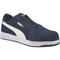 Puma Iconic Low Size 11 Navy Safety Trainers (981VW)