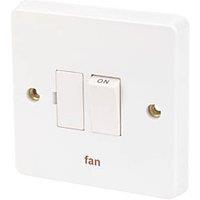 Crabtree Capital 13A Switched Fan Fused Spur White (9825J)
