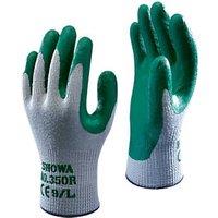 Showa 350R Nitrile Gardening Gloves Green Medium (98290)