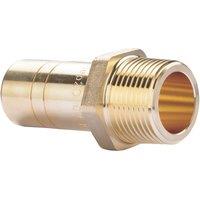 Hep2O Plastic Push-Fit Adapting Keyless Spigot Male Coupler 22mm x 3/4" (982RE)