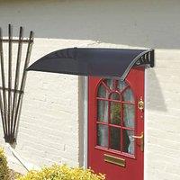 Greenhurst Easy Fit Door Canopy Black 1.2m x 0.8m x 0.23m (9830V)