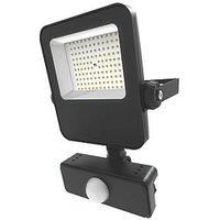 4lite Outdoor LED Floodlight With PIR Sensor Black 20W 2100lm (983KK)