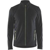 Blaklader Microfleece Jacket Black/Hi-Vis Yellow Medium 39" Chest (983TC)
