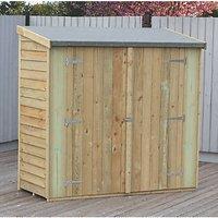 Shire 6' x 2' 6" (Nominal) Pent Overlap Timber Garden Store (983TJ)