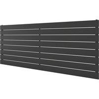 Ximax Oceanus 595mm x 1500mm 3246BTU Black Horizontal Designer Radiator (983YE)