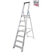 Lyte Aluminium 2.10m 7 Step Platform Step Ladder (984FH)