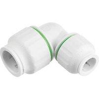 Flomasta Plastic Push-Fit Reducing 90 Elbow 22mm x 15mm (984HY)