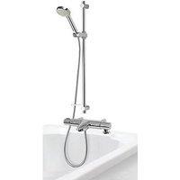 Aqualisa Midas 110 BSM Deck-Fed Exposed Chrome Thermostatic Bath/Shower Mixer (9859X)