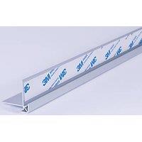 Splashwall External Corner Matt Silver 600mm x 4mm (985RK)