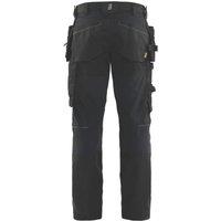 Blaklader 2-Way Stretch Trousers Black 38" W 33" L (986TC)