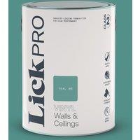 LickPro 5Ltr Teal 06 Vinyl Matt Emulsion Paint (986TM)