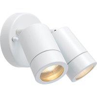 Saxby Palin Outdoor Twin Wall Light Gloss White (986VX)
