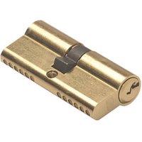 Union 6-Pin Euro Cylinder Lock 40-45 (85mm) Brass (9871G)