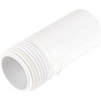 McAlpine MACFIT Rigid Straight Pan Connector Extension Piece White 250mm (98788)