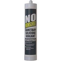 No Nonsense 820 Sanitary Silicone Sealant Anthracite 310ml (9881H)