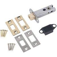 Smith & Locke Electro Brass/Satin Chrome Tubular WC Dead Bolt 63mm Case - 43mm Backset (9884K)