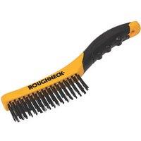 Roughneck Soft-Grip Shoe Handle Wire Brush (988JF)