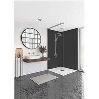 Splashwall Vertical Tile Bathroom Wall Panel Gloss Black 2440mm x 1220mm x 3mm (988KU)