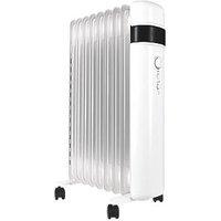 TCP 2000W Electric Portable 9-Fin Oil-Filled Radiator White (988RH)