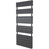 Ximax 1420mm x 600mm 3659BTU Anthracite Flat Designer Towel Radiator (988TR)