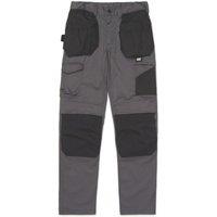 CAT Essential Knee Pocket Stretch Holster Work Trousers Grey 36" W 30" L (988XJ)